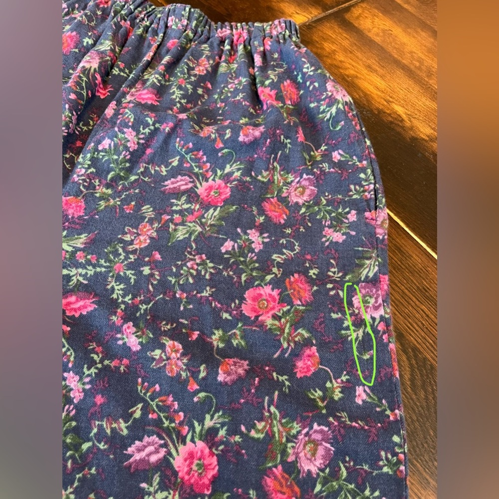 Laura Ashley Vintage Pants Women’s S Wool Blend Floral High Rise Granny Cottage - Picture 13 of 16